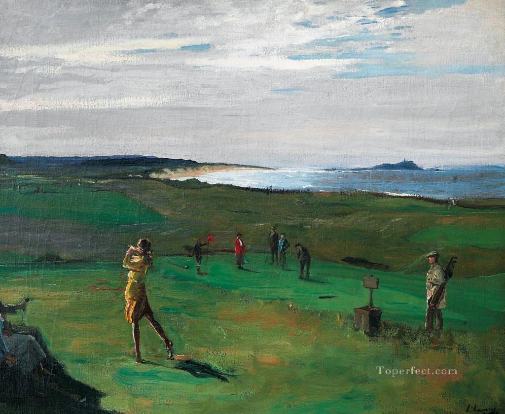 Linkswoman Golf Oil Paintings